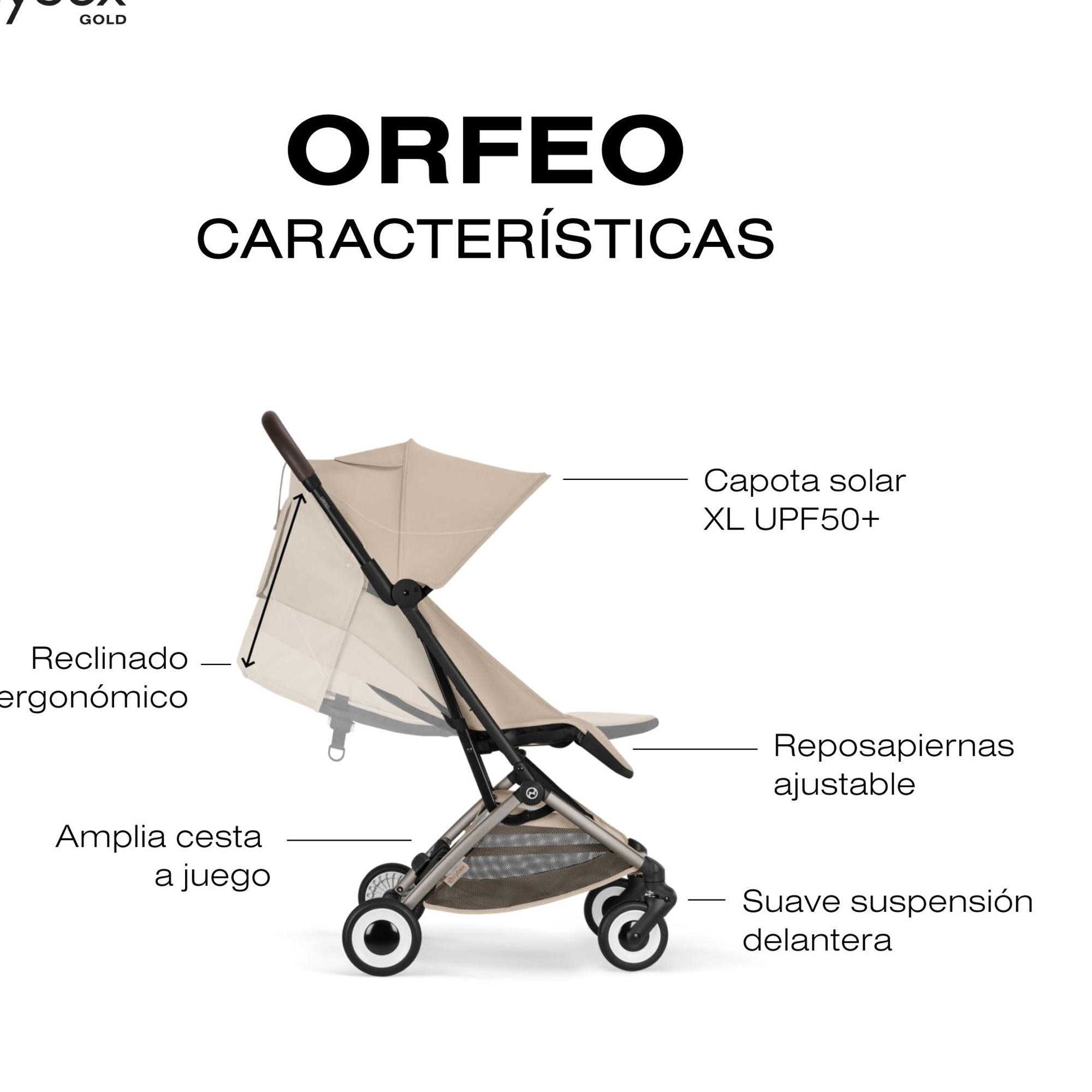 Carrinho de Passeio CYBEX Orfeo Bege-7