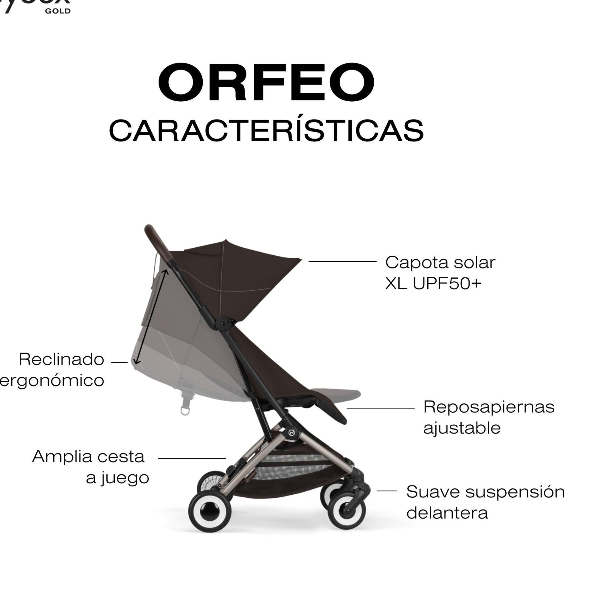 Silla de paseo CYBEX Orfeo - Marrón oscuro Marrón oscuro-7