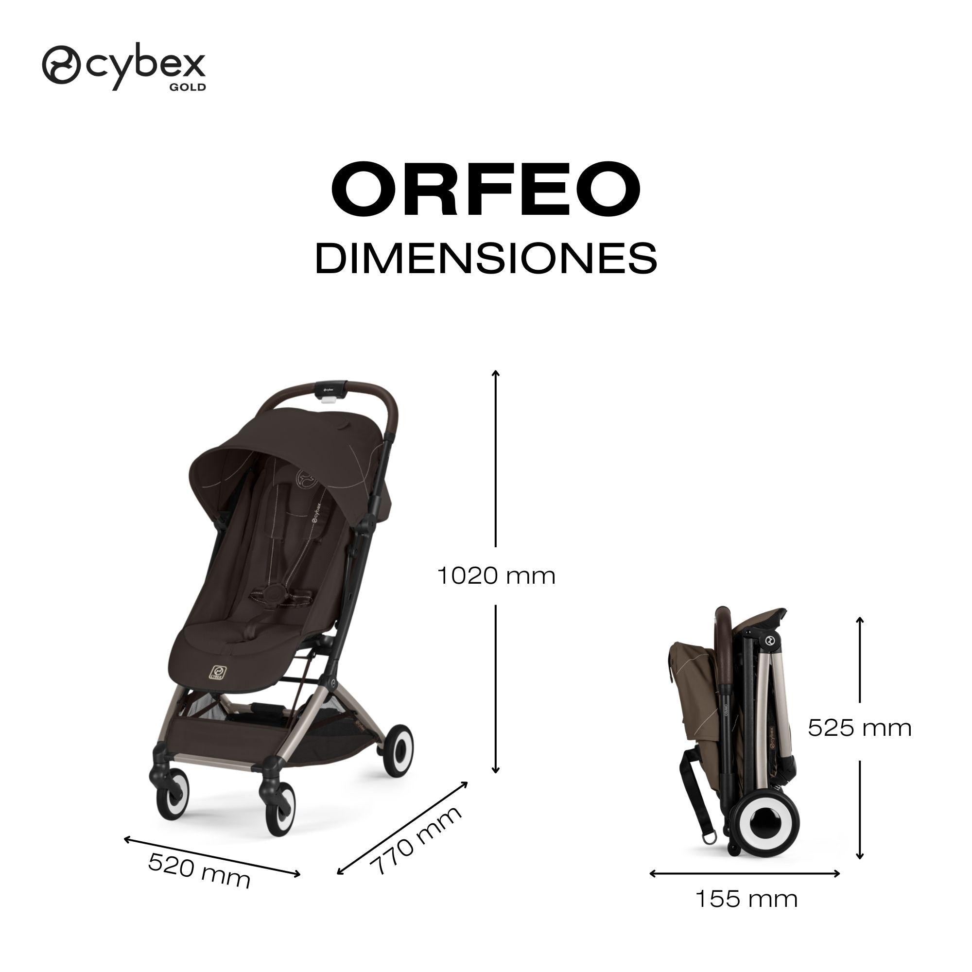 Silla de paseo CYBEX Orfeo - Marrón oscuro Marrón oscuro-10