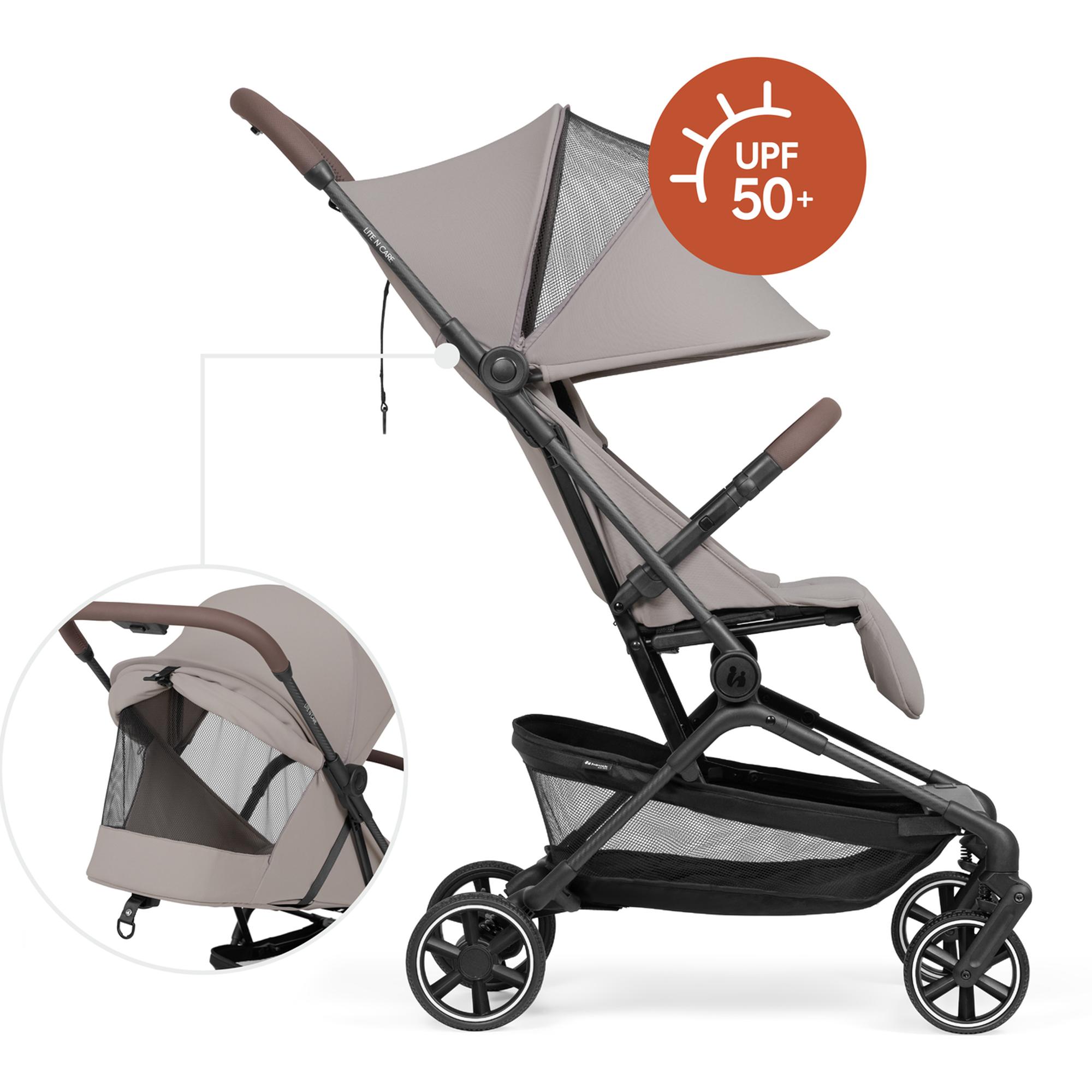 Carrinho de Passeio de Carbono Ultraligeiro Lite N Care Castanho-claro-8