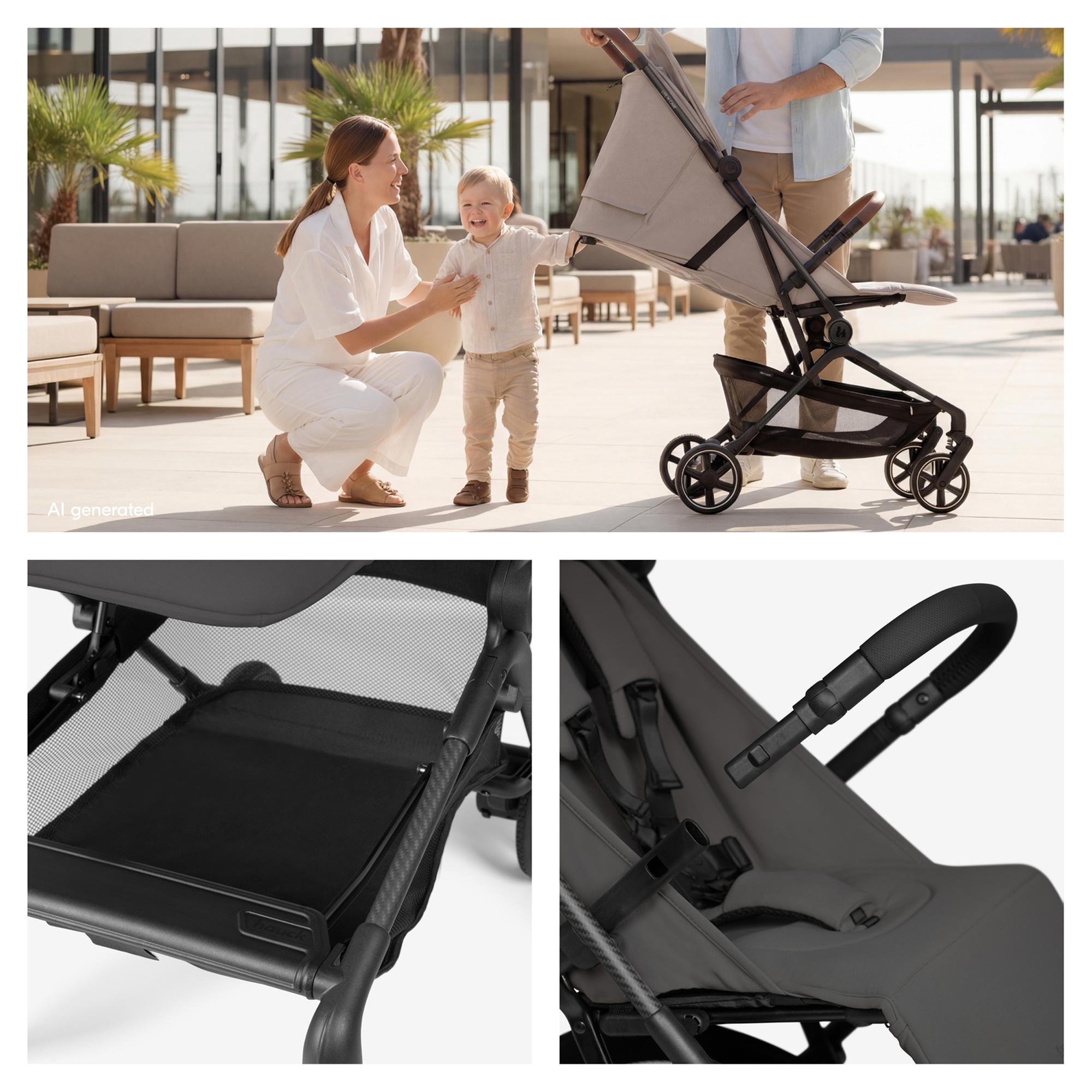 Silla de Paseo Ultraligera Cabina Avión Hauck Lite N Care - Gris oscuro Gris oscuro-7