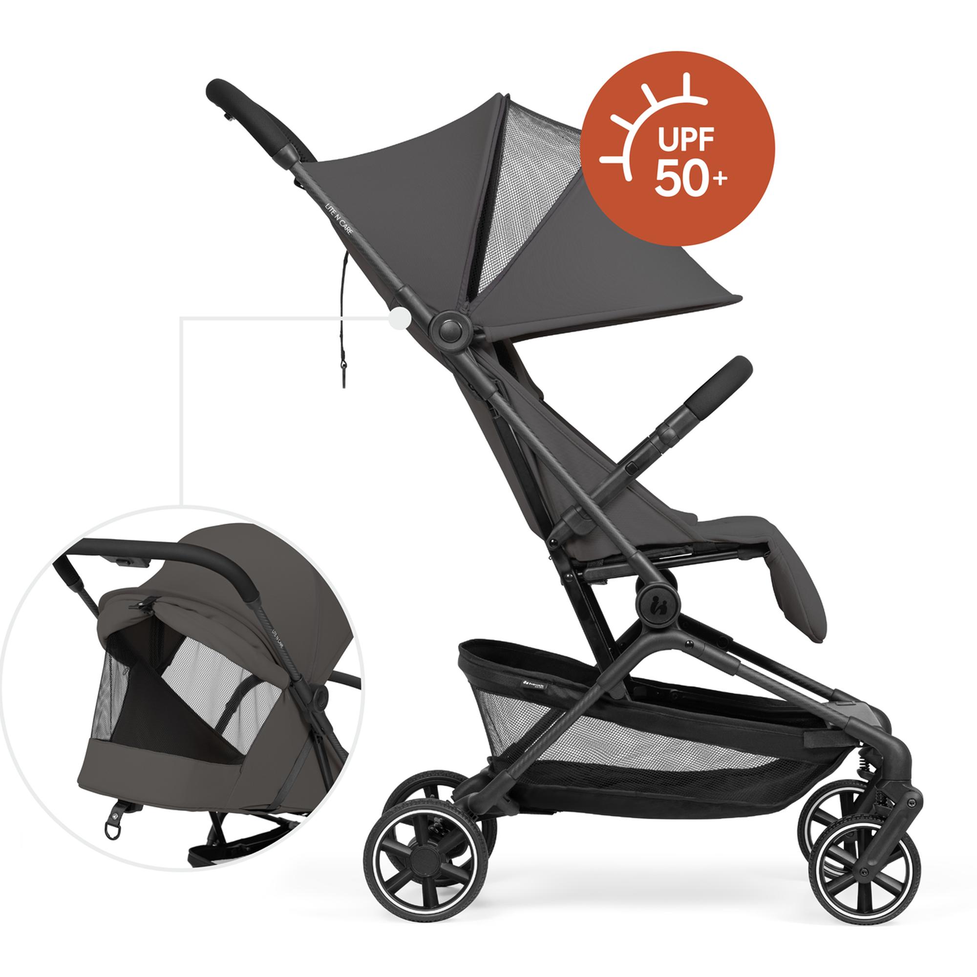 Silla de Paseo Ultraligera Cabina Avión Hauck Lite N Care - Gris oscuro Gris oscuro-8
