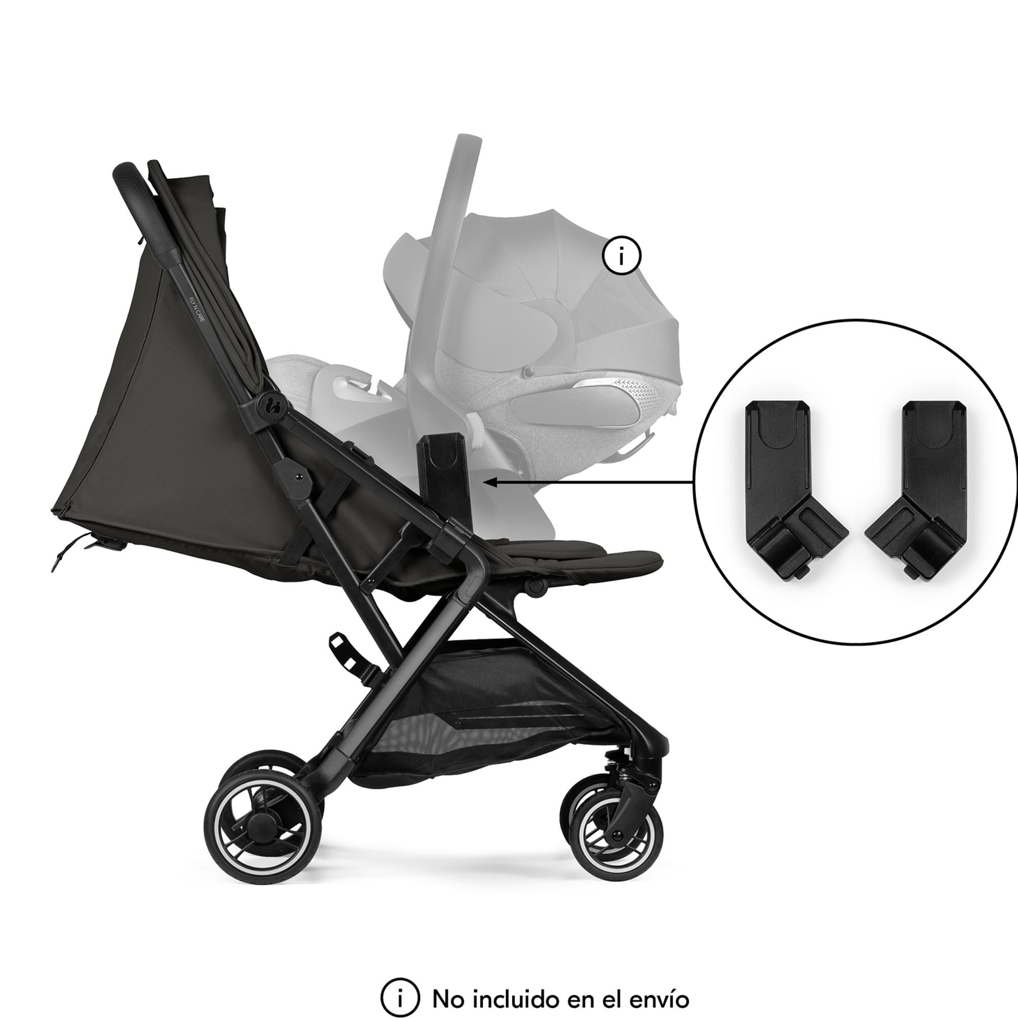 Silla de Paseo Compacta Cabina Avión Hauck Fly N Care - Negro Negro-10