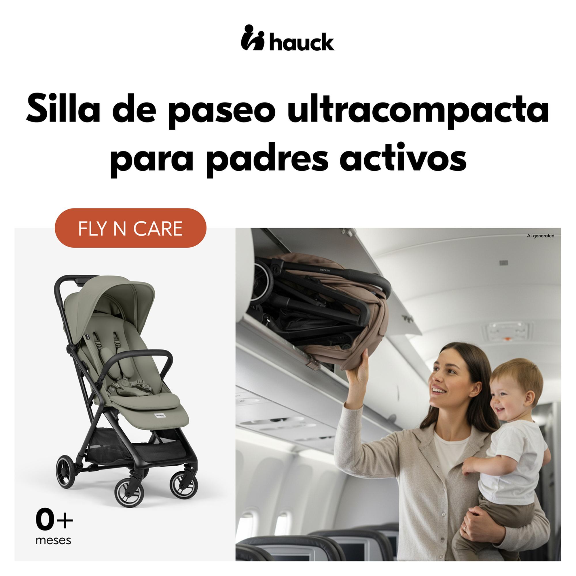 Carrinho de Passeio de Viagem Fly N Care Verde-militar-3
