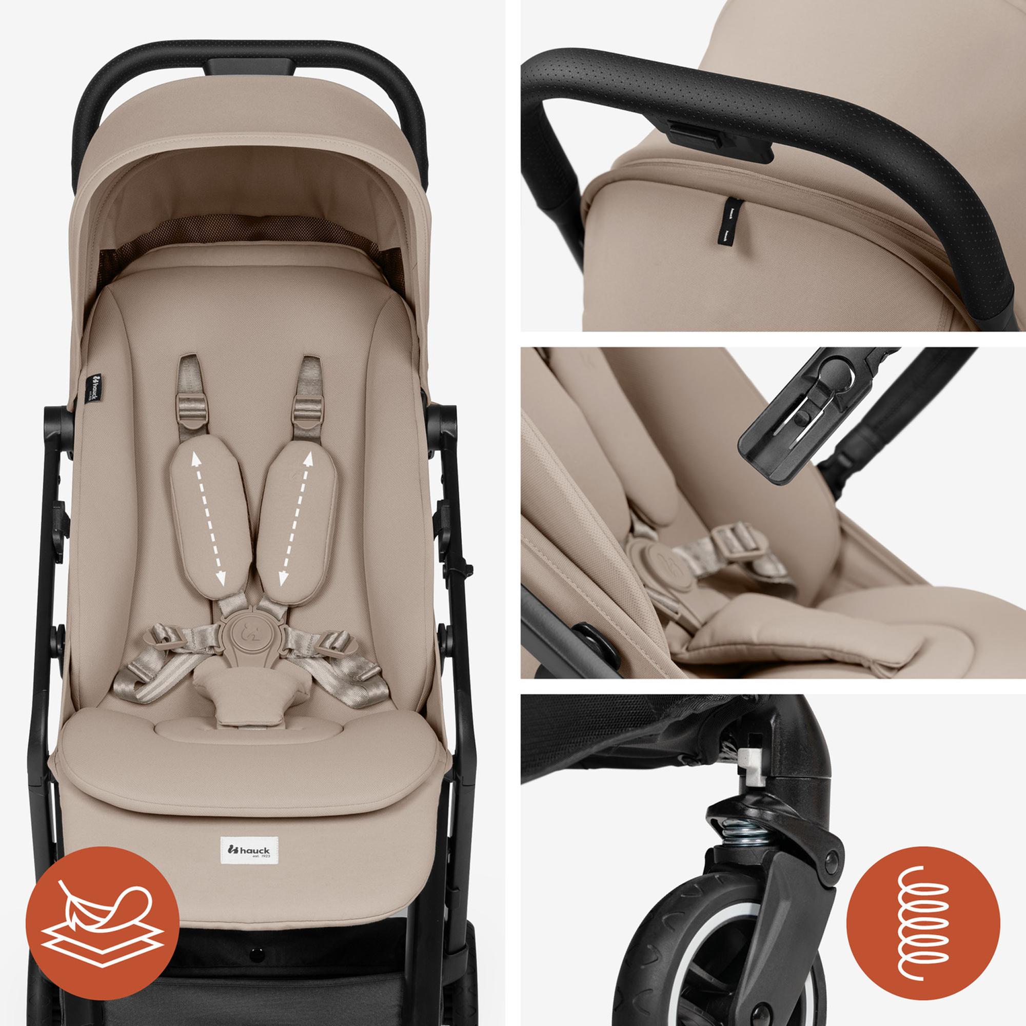 Silla de Paseo Compacta Cabina Avión Hauck Fly N Care - Marrón Marrón-7