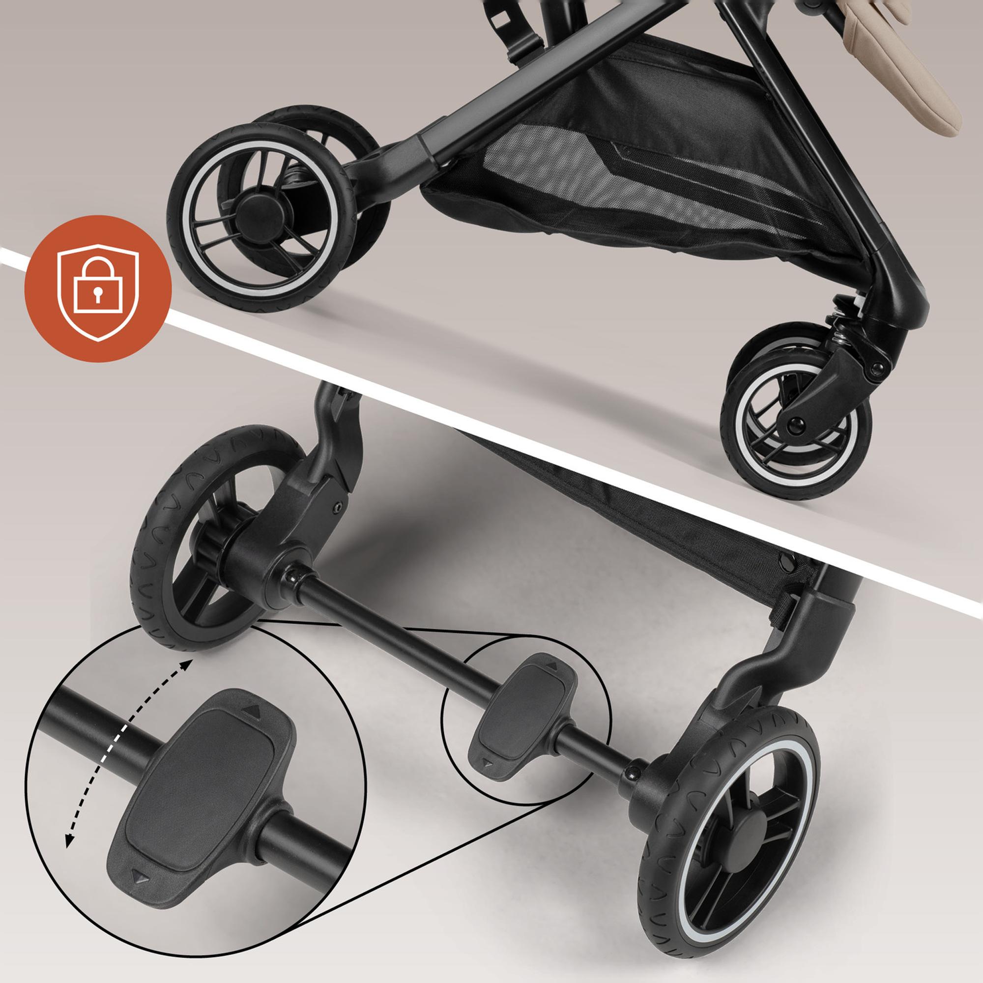 Silla de Paseo Compacta Cabina Avión Hauck Fly N Care - Marrón Marrón-9