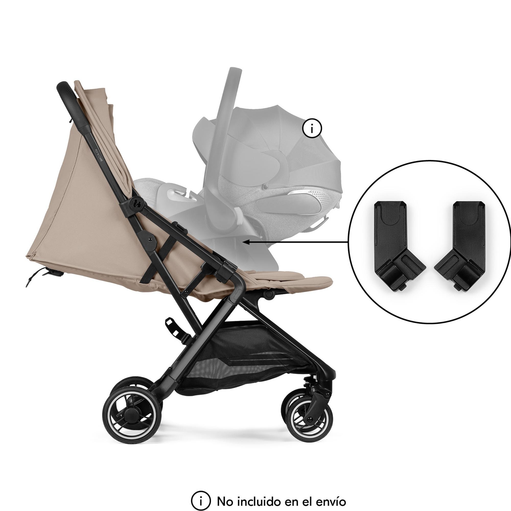 Silla de Paseo Compacta Cabina Avión Hauck Fly N Care - Marrón Marrón-10