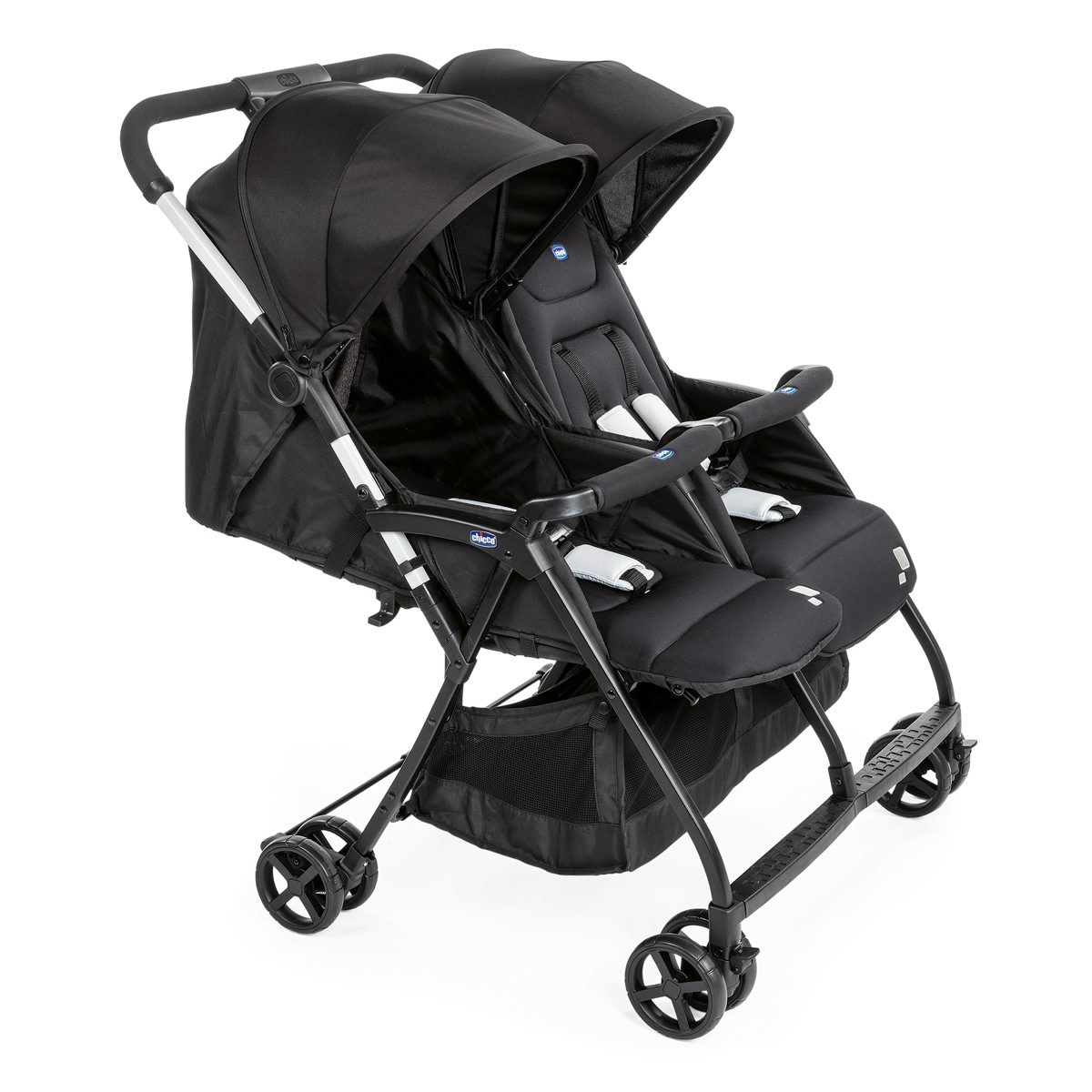 Carrinho de Passeio para Gémeos Ohlalà Twin Preto-2