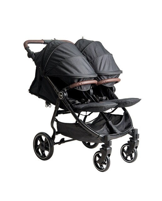Silla de paseo gemelar Niu Vent Twin + - Negro Negro-2