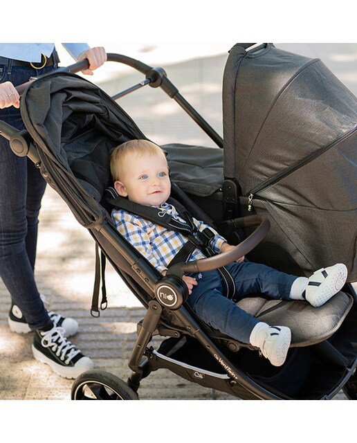 Silla de paseo gemelar Niu Vent Twin + - Negro Negro-15