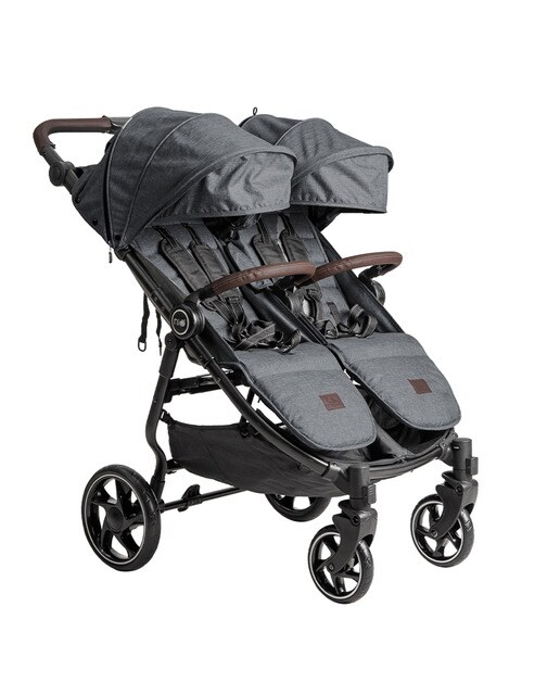 Silla de paseo gemelar Niu Vent Twin + - Gris claro Gris claro-2