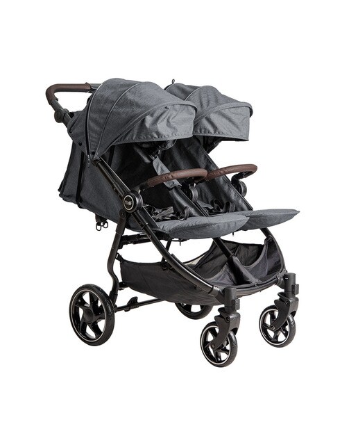 Silla de paseo gemelar Niu Vent Twin + - Gris claro Gris claro-3