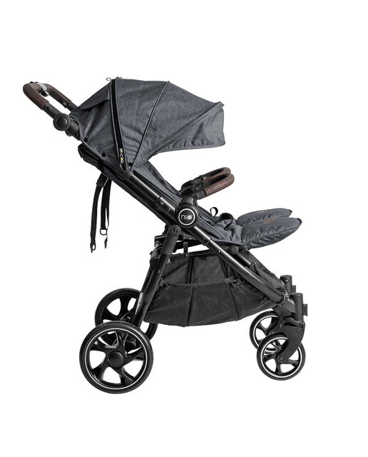Silla de paseo gemelar Niu Vent Twin + - Gris claro Gris claro-8