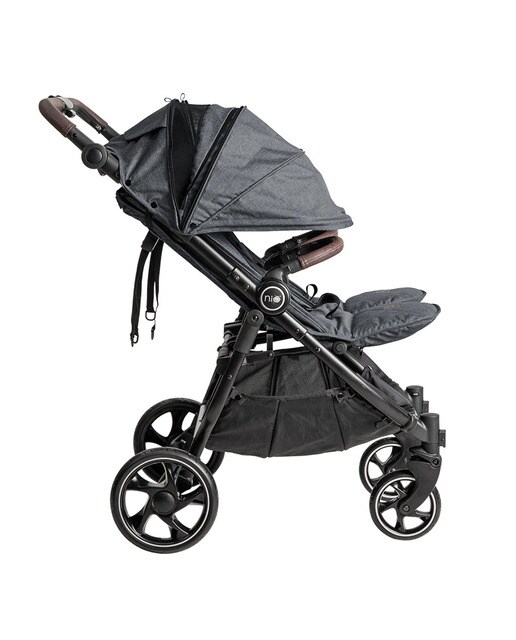 Silla de paseo gemelar Niu Vent Twin + - Gris claro Gris claro-10