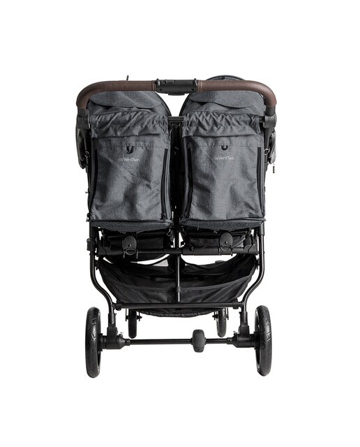 Silla de paseo gemelar Niu Vent Twin + - Gris claro Gris claro-11