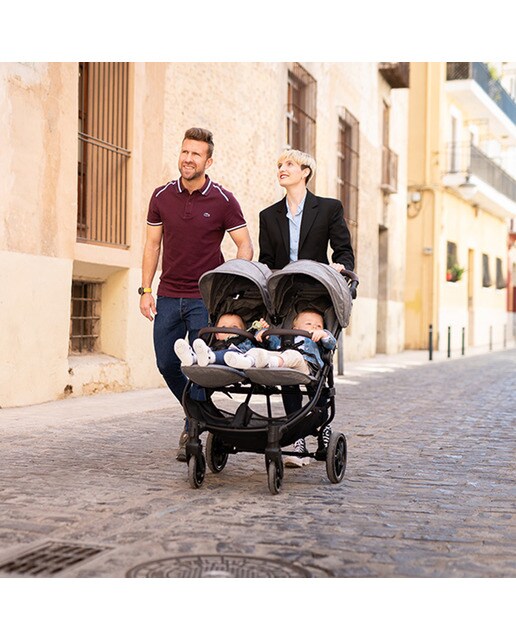Silla de paseo gemelar Niu Vent Twin + - Gris claro Gris claro-20