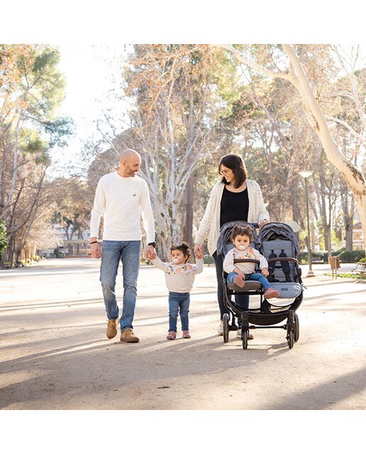 Silla de paseo gemelar Niu Vent Twin + - Gris claro Gris claro-22