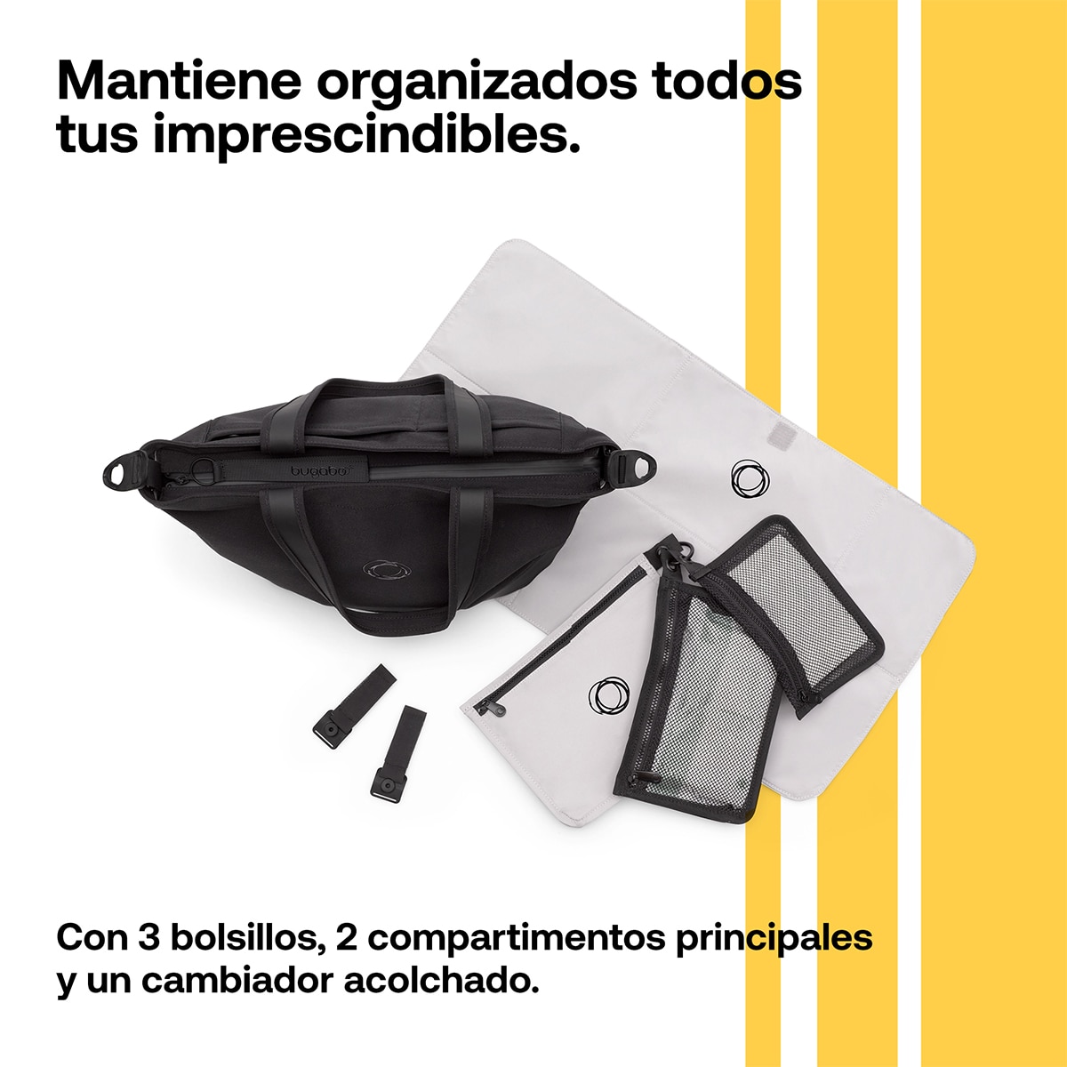 Bolso cambiador Bugaboo - Gris oscuro Negro-6