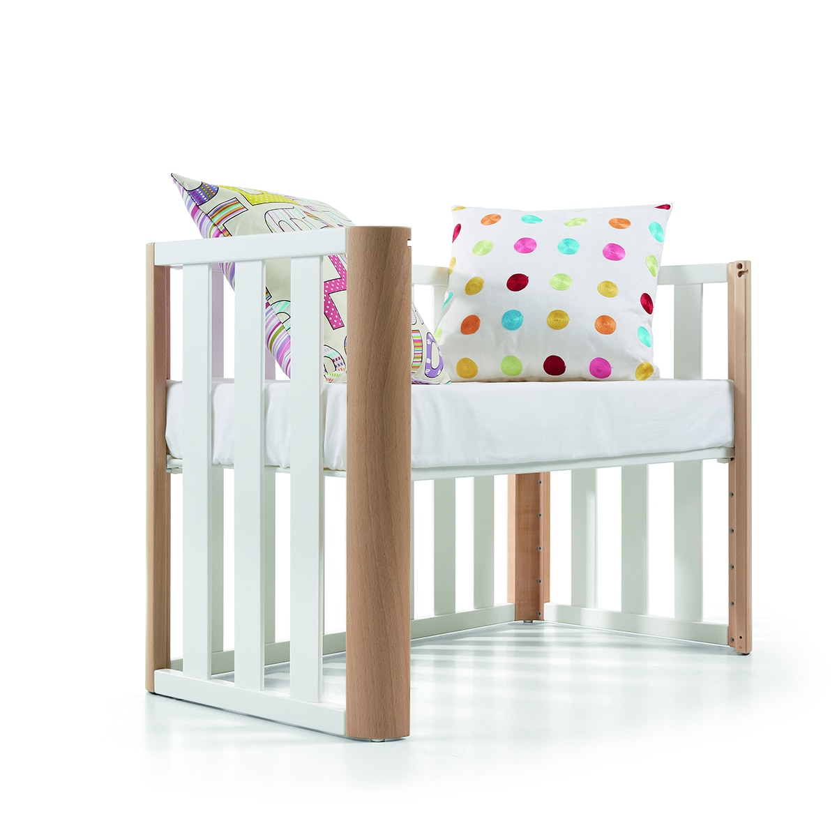 Cuna de colecho (60 x 120 cm.) Cotinfant Doco Sleeping - Blanco / Natural Blanco / Natural-6