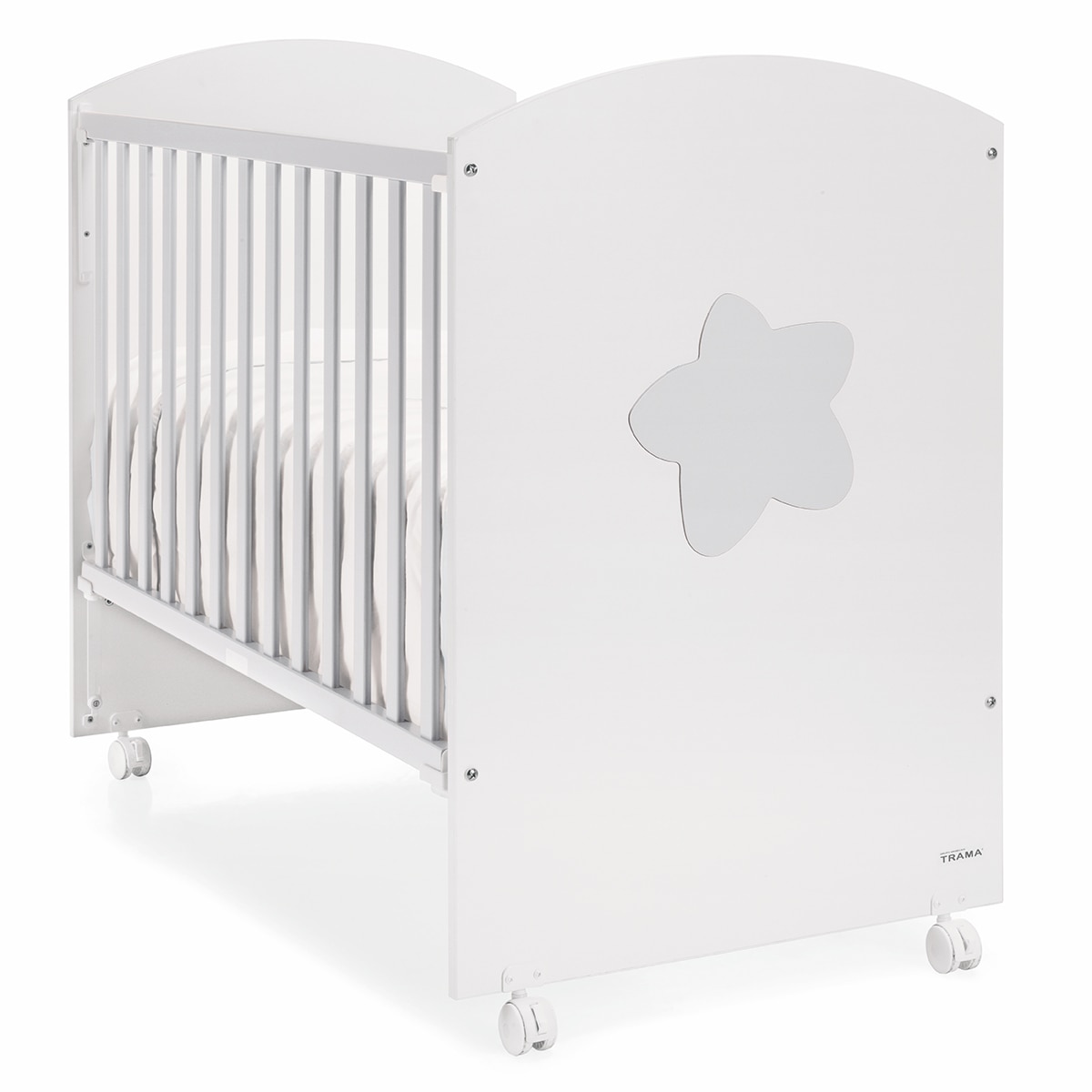 Cama Cosleep Big Star Branco/Prata Mate 1