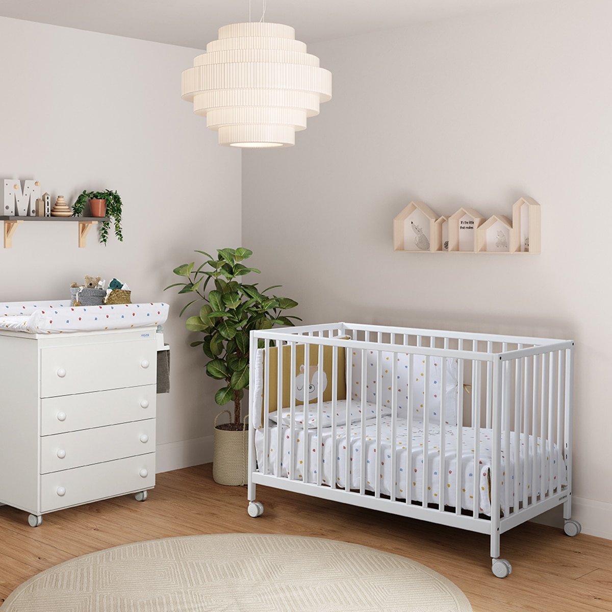 Berço com Opção de Co-sleeping Mountain - 120x60 cm Branco-5