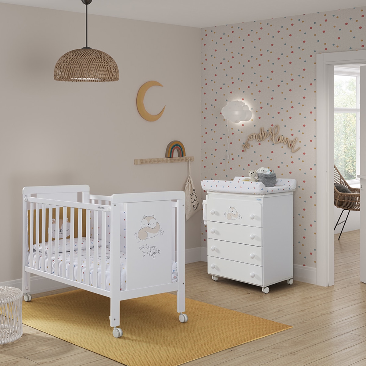 Berço com Opção de Co-sleeping Happy - 120x60 cm Branco-3