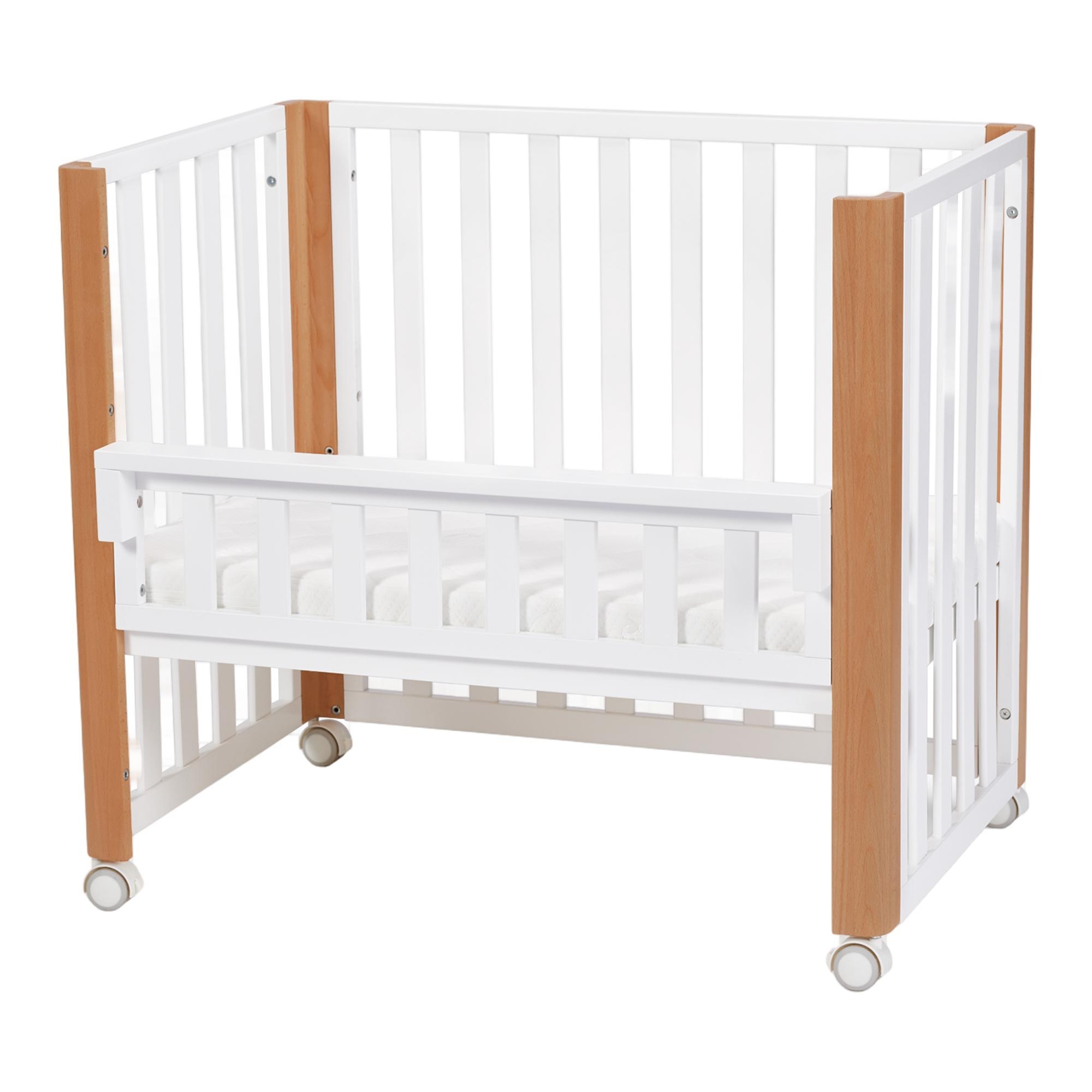 Cuna convertible (60 x 120 cm.) Kinderkraft Koya 4 en 1 multifuncional blanco/madera - Blanco / Madera Blanco / Madera-1