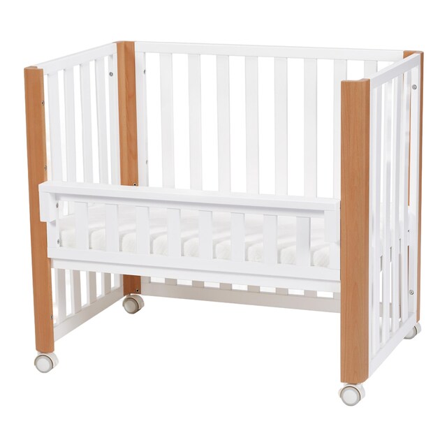 Cuna convertible (60 x 120 cm.) Kinderkraft Koya 4 en 1 multifuncional blanco/madera