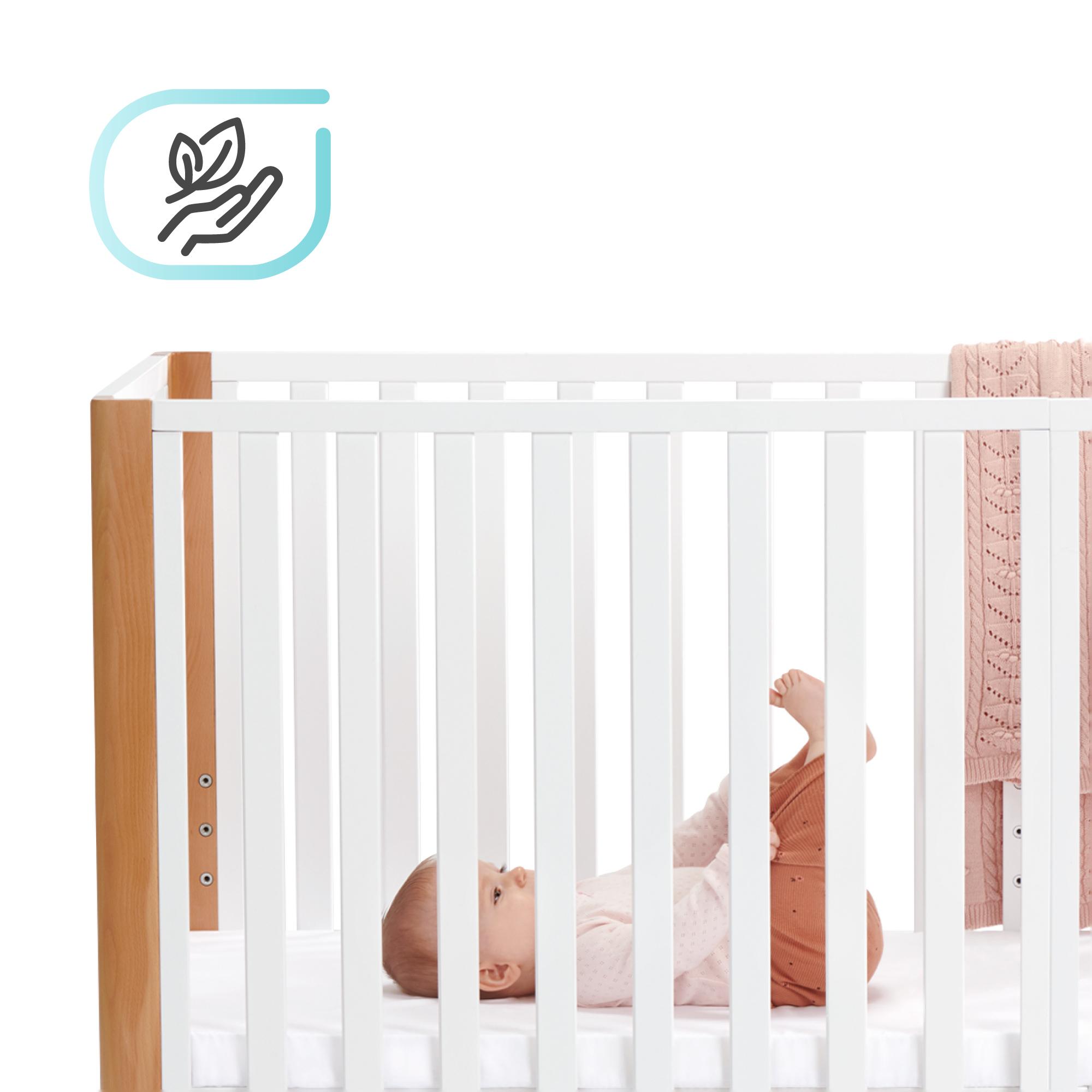 Cuna convertible (60 x 120 cm.) Kinderkraft Koya 4 en 1 multifuncional blanco/madera - Blanco / Madera Blanco / Madera-16