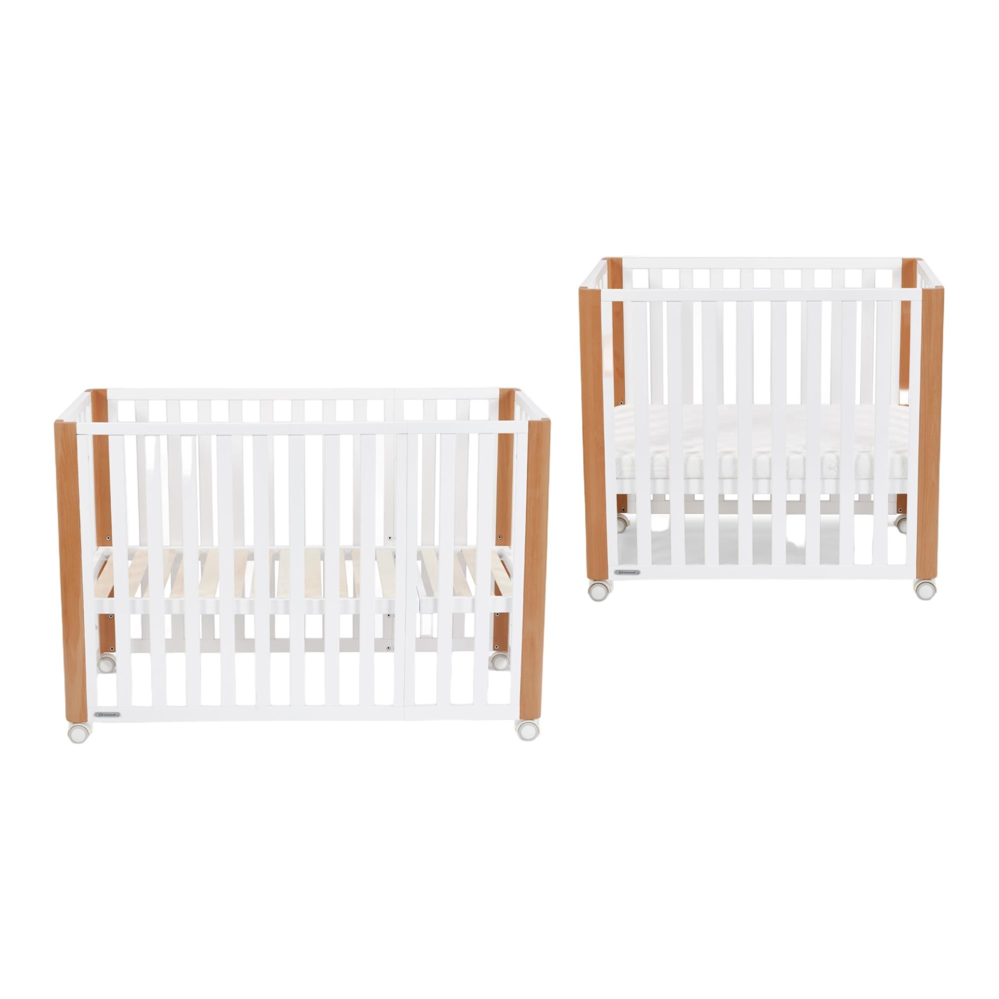 Cuna convertible (60 x 120 cm.) Kinderkraft Koya 4 en 1 multifuncional blanco/madera - Blanco / Madera Blanco / Madera-17