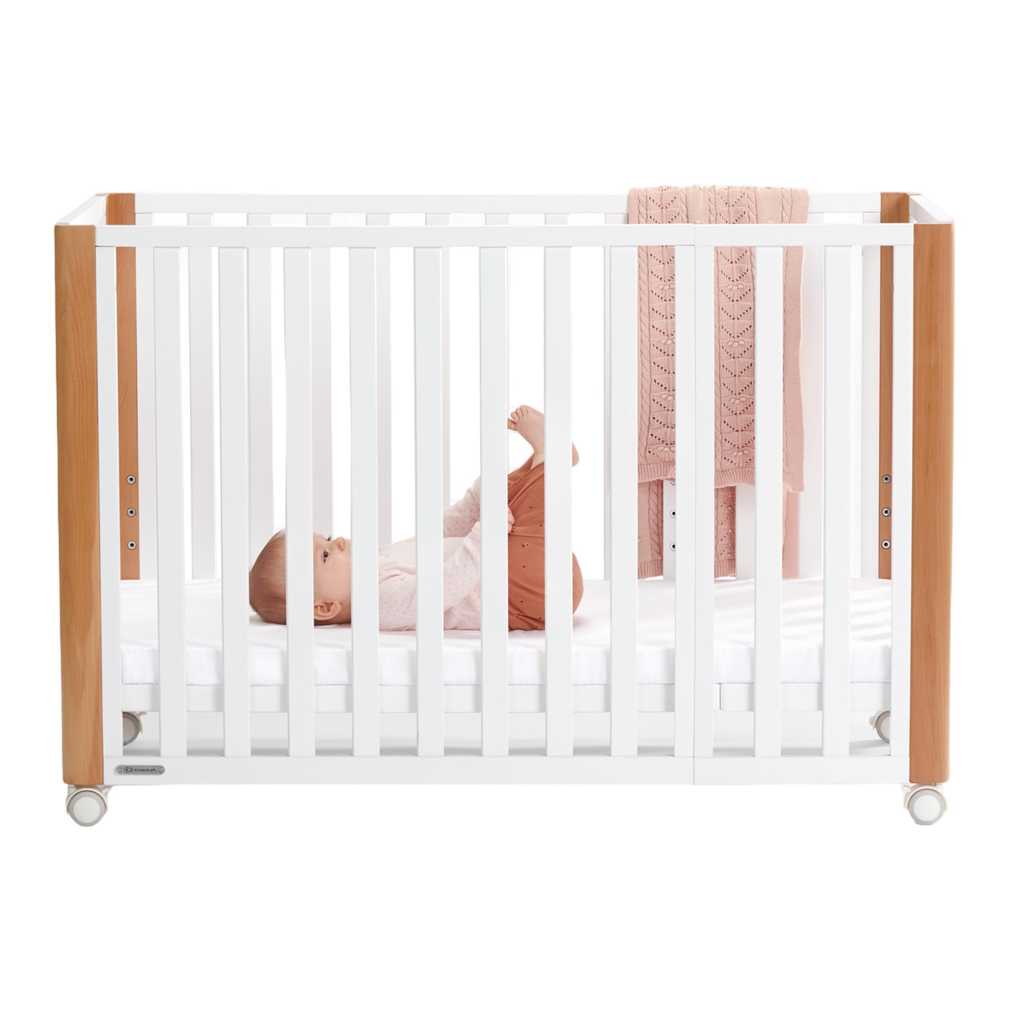 Cuna convertible (60 x 120 cm.) Kinderkraft Koya 4 en 1 multifuncional blanco/madera - Blanco / Madera Blanco / Madera-21