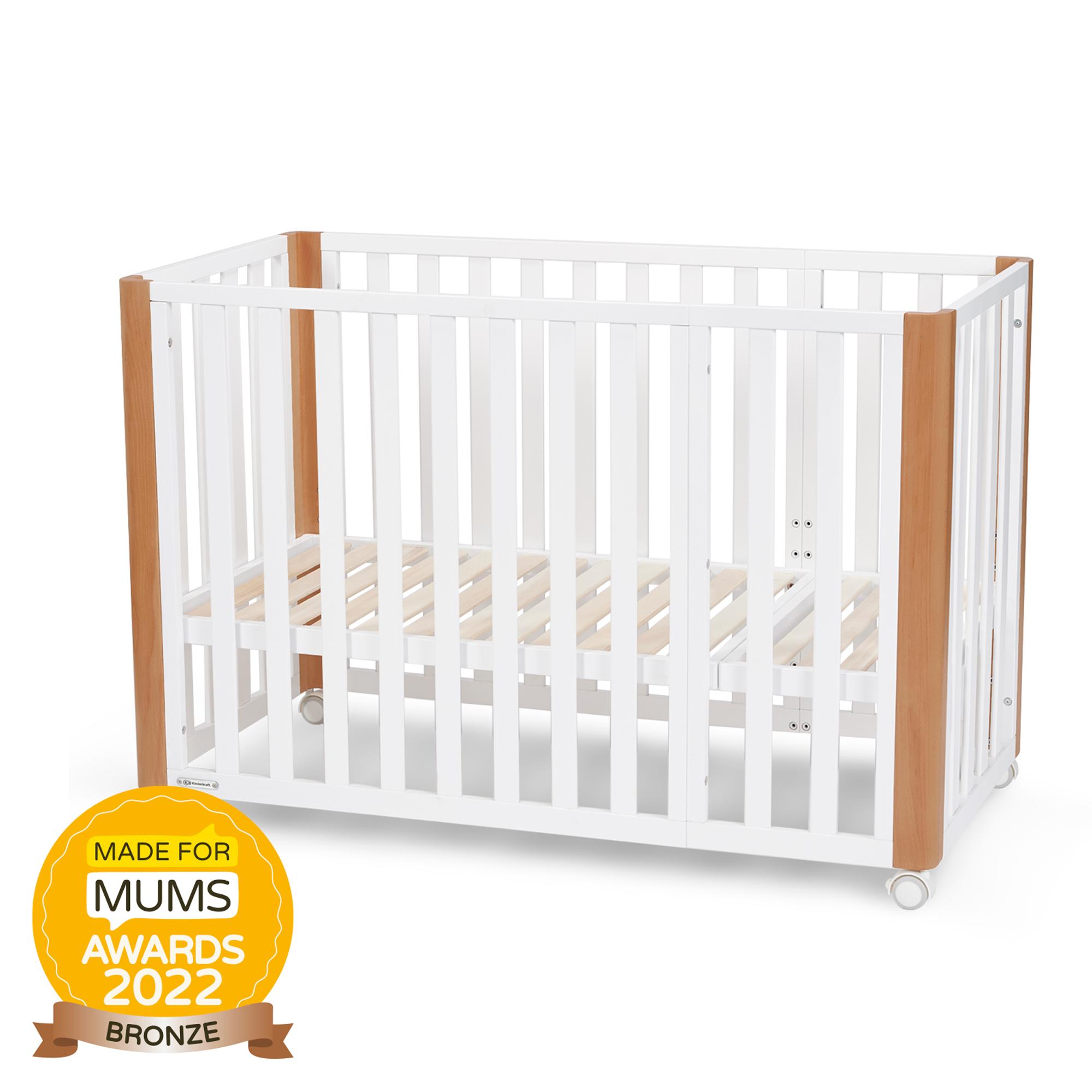 Cuna convertible (60 x 120 cm.) Kinderkraft Koya 4 en 1 multifuncional blanco/madera - Blanco / Madera Blanco / Madera-24