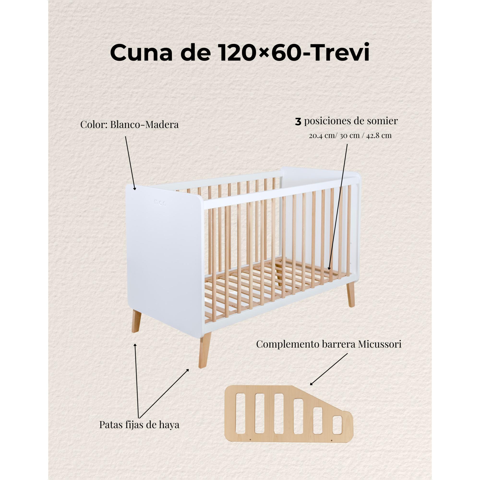 Berço Trevi - 120x60 cm Branco-5
