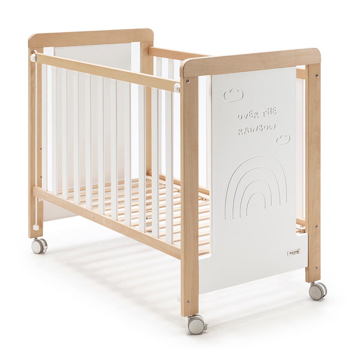 Cuna (60 x 120 cm.) Micuna Over the Rainbow blanco - Natural Natural-1