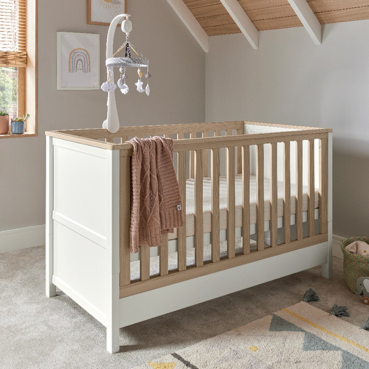 Maxi Cuna / Cama Harwell Cashemira- Mamas and Papas - Blanco Blanco-6