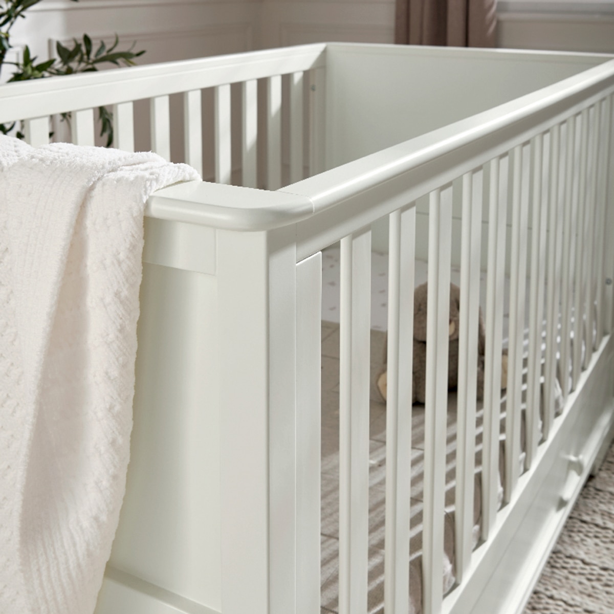 Maxi Cuna / Cama Oxford - Mamas and Papas - Blanco Blanco-6