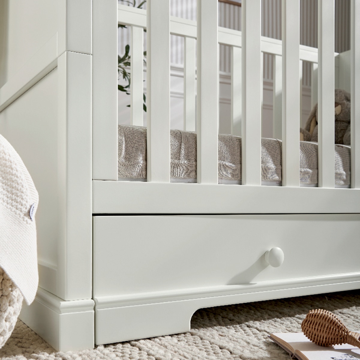 Maxi Cuna / Cama Oxford - Mamas and Papas - Blanco Blanco-7