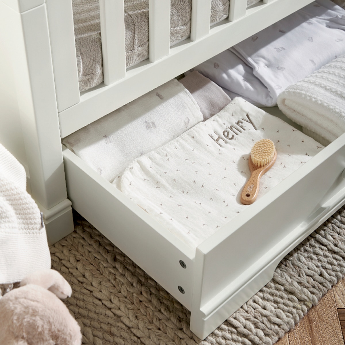 Maxi Cuna / Cama Oxford - Mamas and Papas - Blanco Blanco-8