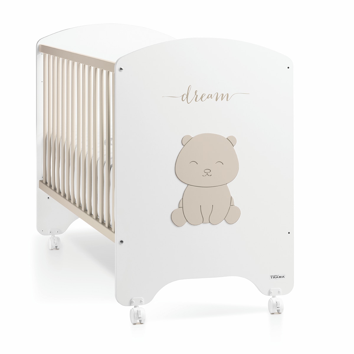 Berço Dream Bear - Branco Mate Terra Claro Branco-1
