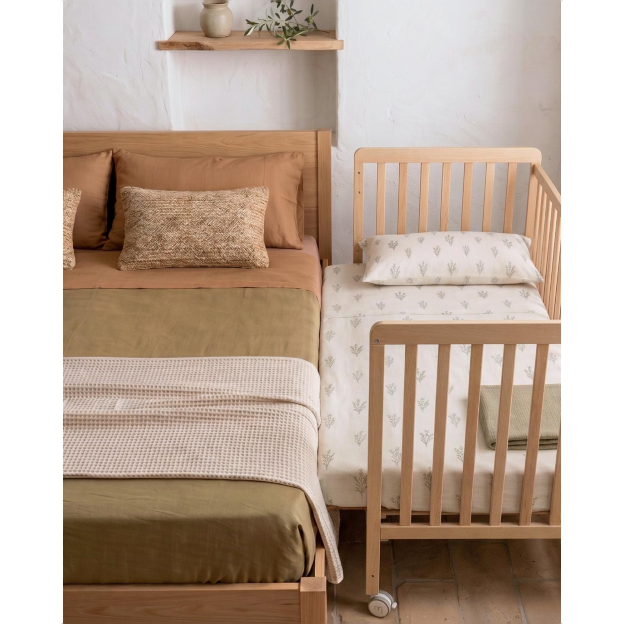 Berço com Opção de Co-sleeping Nordika - 120x60 cm Natural-3