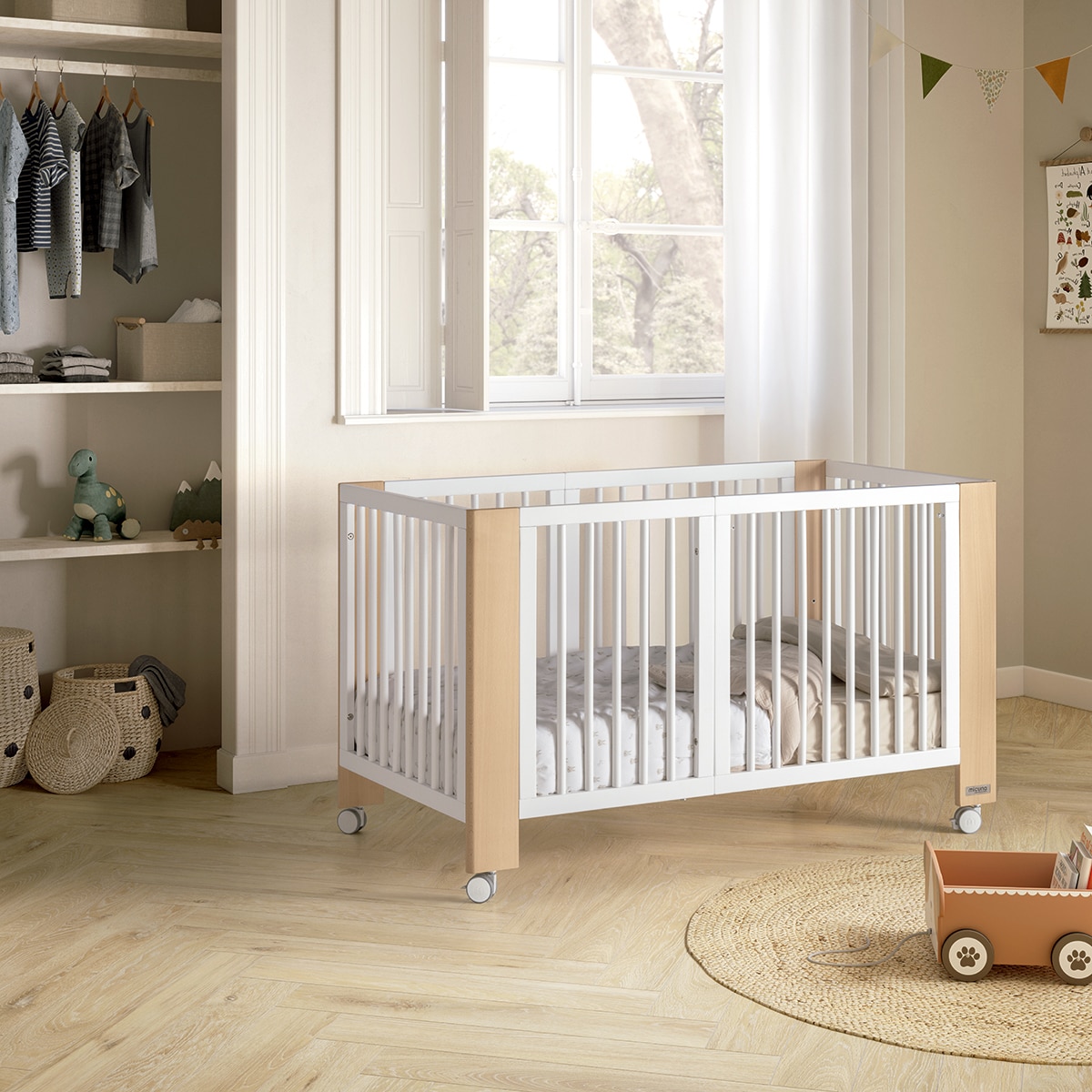 Imagen 8 de Cuna convertible (140 x 70 cm) Micuna Converbaby - Blanco Natural Blanco Natural