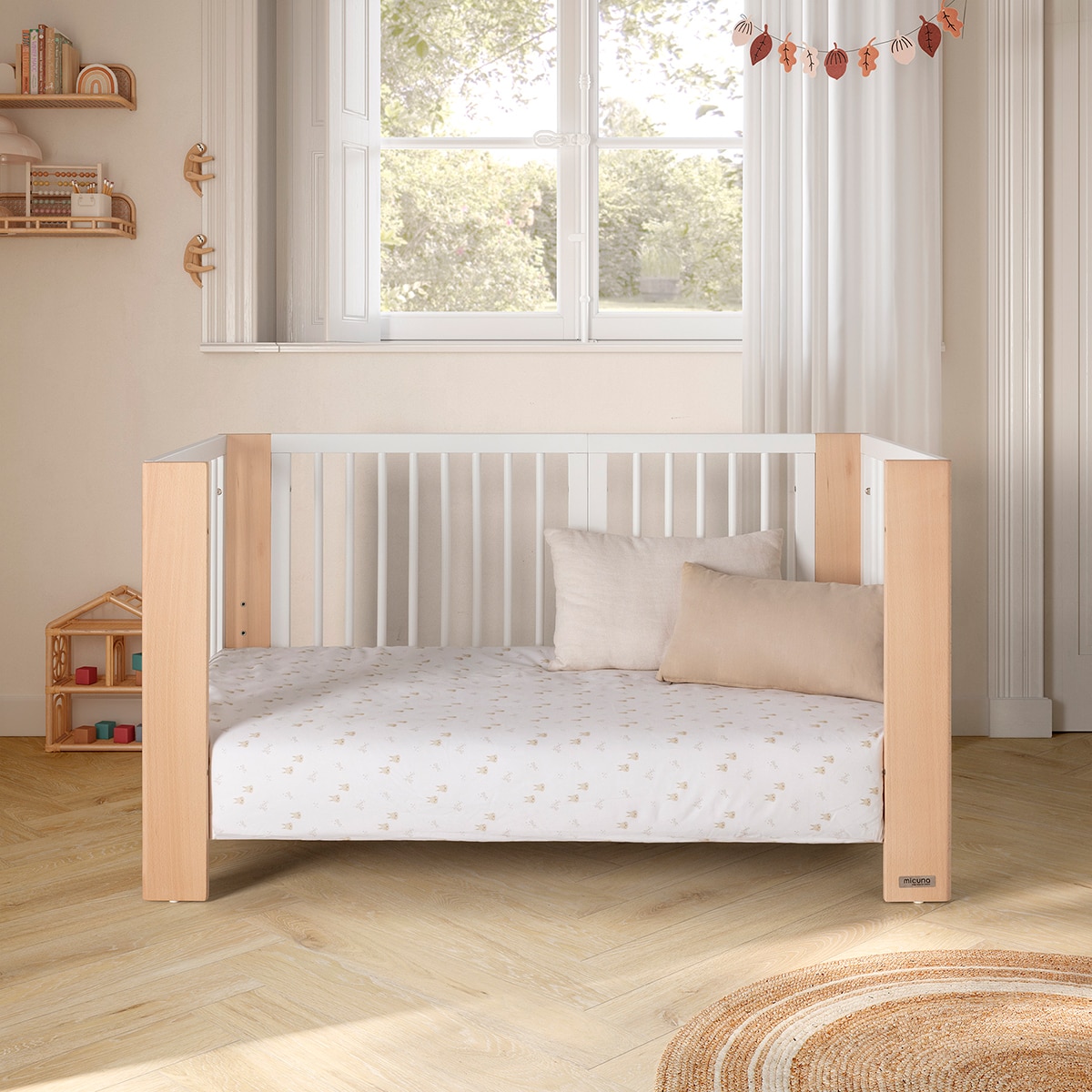 Imagen 9 de Cuna convertible (140 x 70 cm) Micuna Converbaby - Blanco Natural Blanco Natural