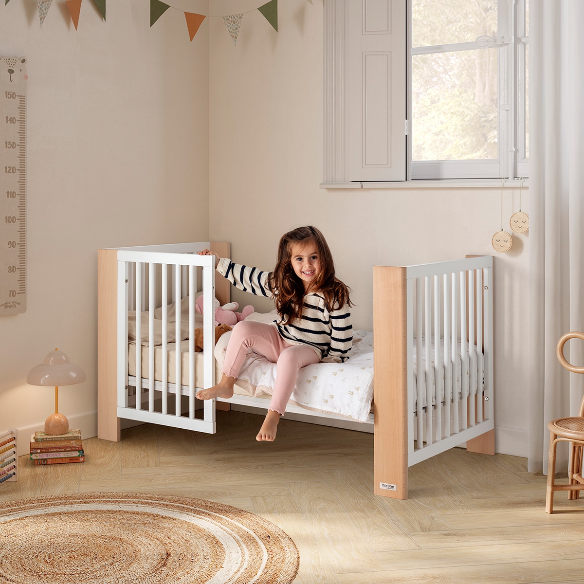 Imagen 11 de Cuna convertible (140 x 70 cm) Micuna Converbaby - Blanco Natural Blanco Natural