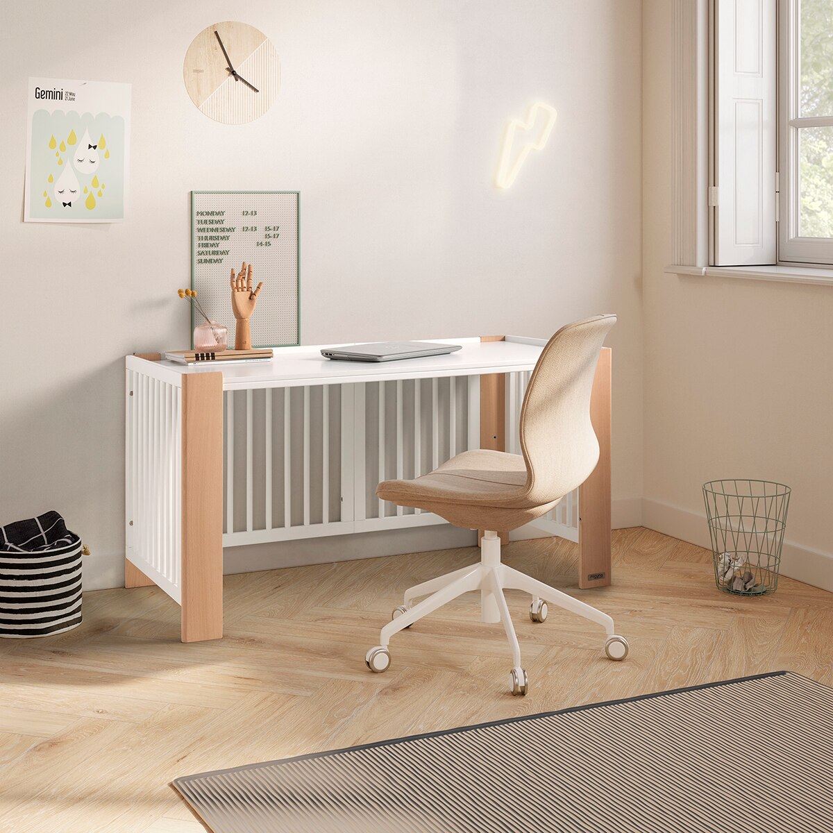 Imagen 13 de Cuna convertible (140 x 70 cm) Micuna Converbaby - Blanco Natural Blanco Natural