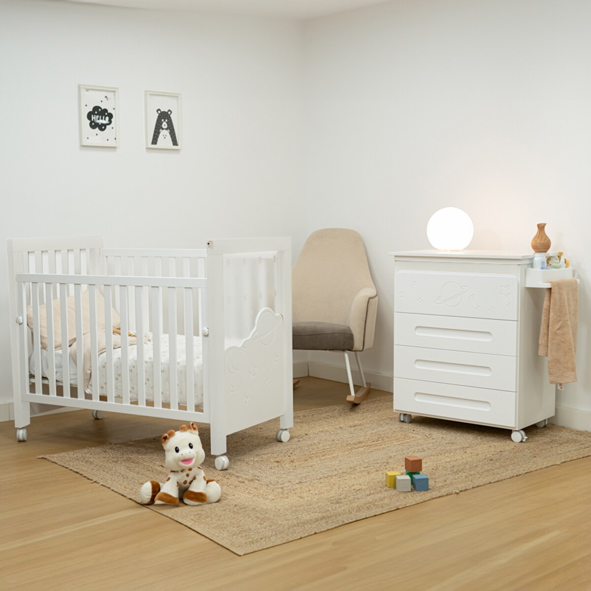 Cuna con opción colecho (120 x 60 cm) Micuna Dolce Magic - Blanco Blanco-2