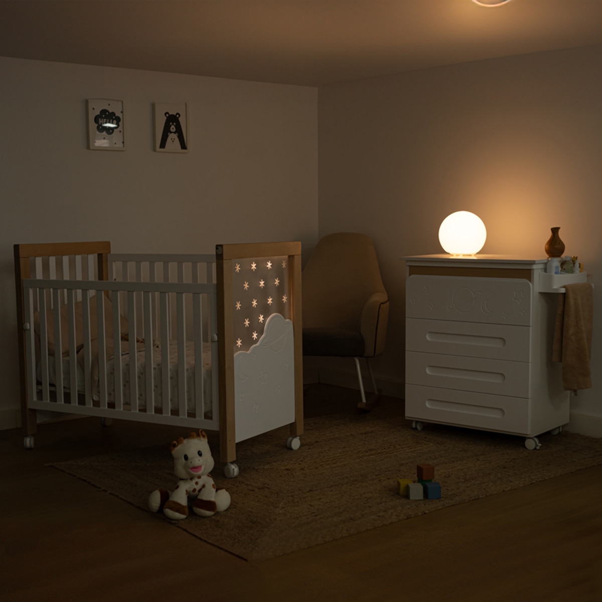 Cuna con opción colecho (120 x 60 cm) Micuna Dolce Magic - Blanco Blanco-3