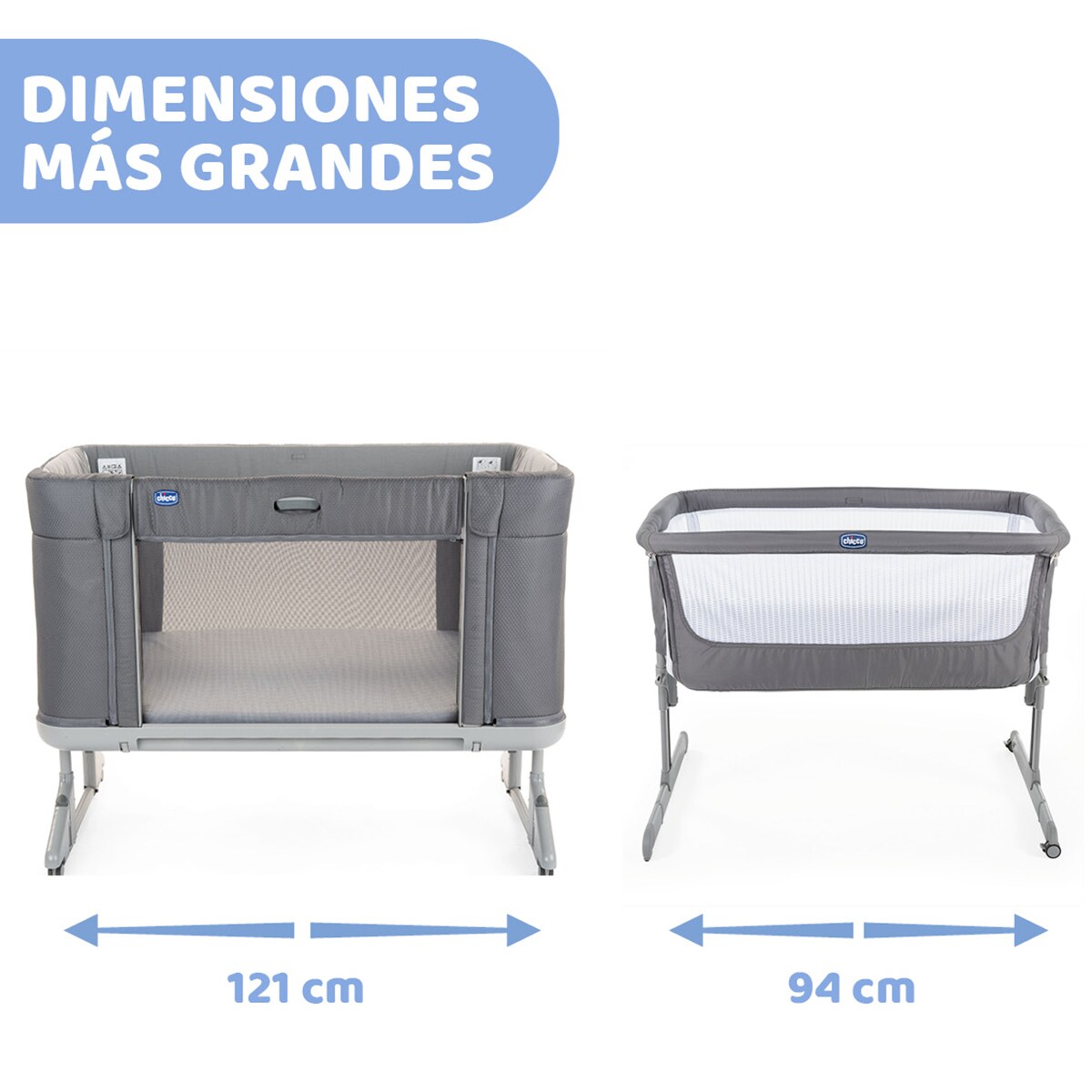 Berço de Co-Sleeping Next2Me Forever Cinzento-4