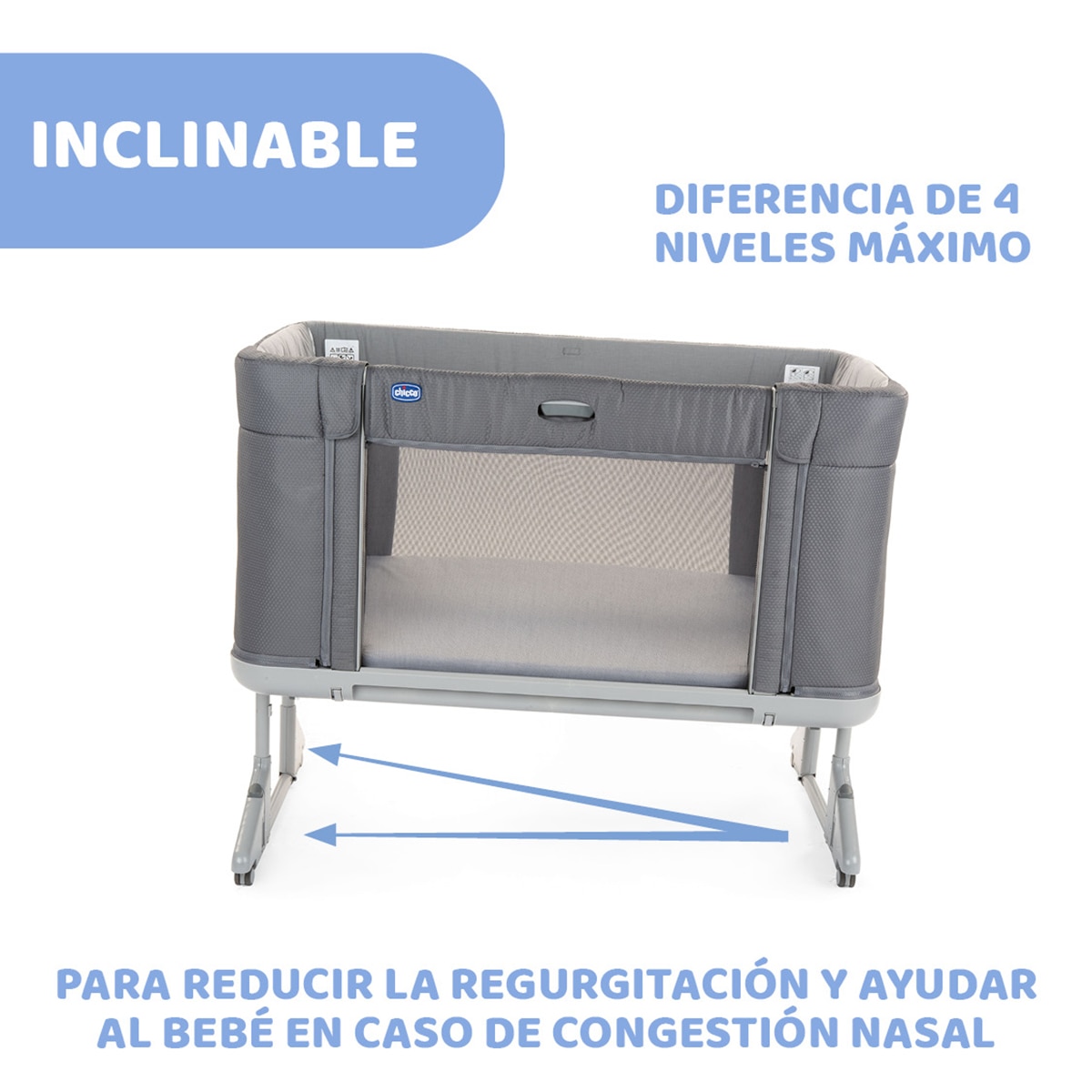 Berço de Co-Sleeping Next2Me Forever Cinzento-9