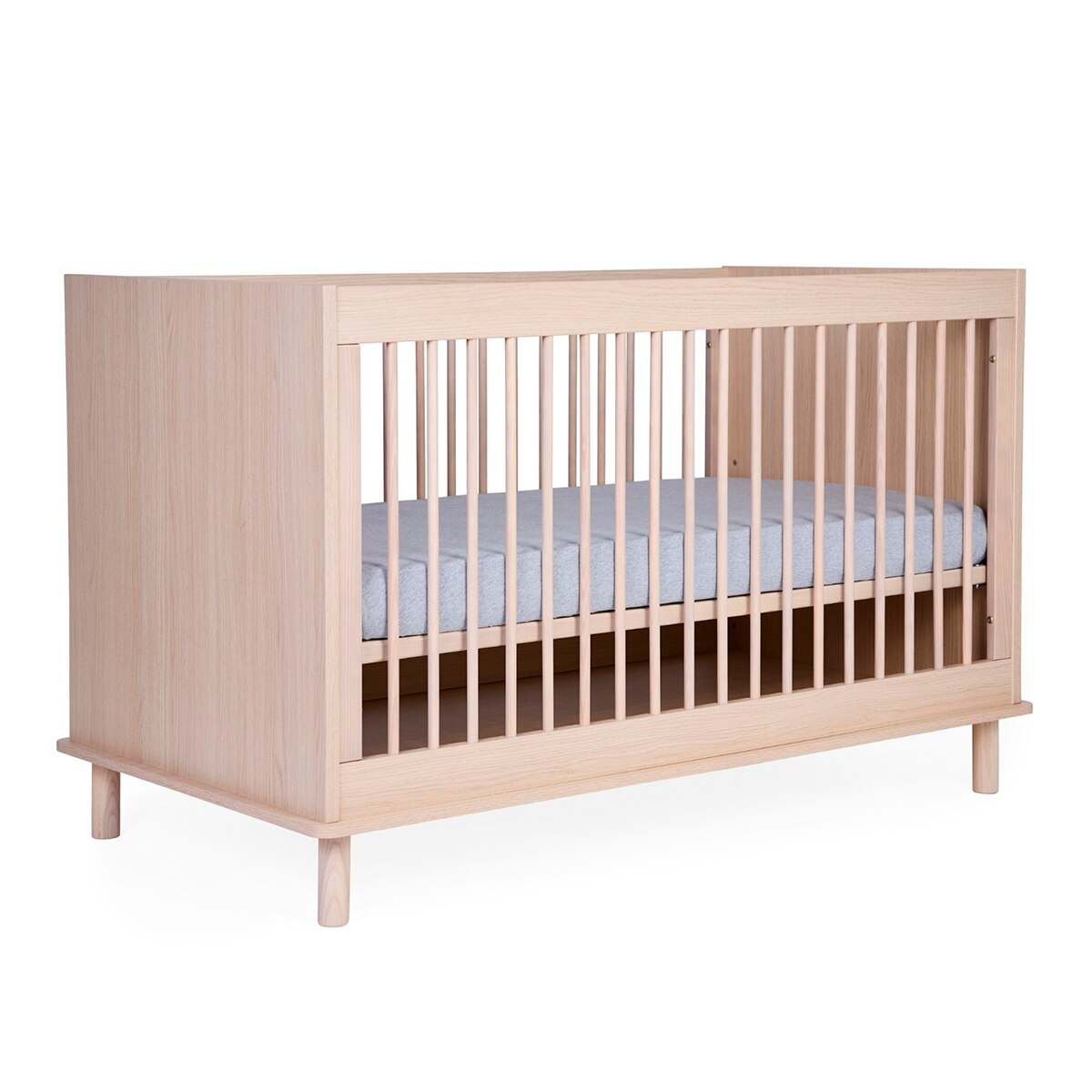 Berço Conversível em Cama Infantil Nórdico Natural-3