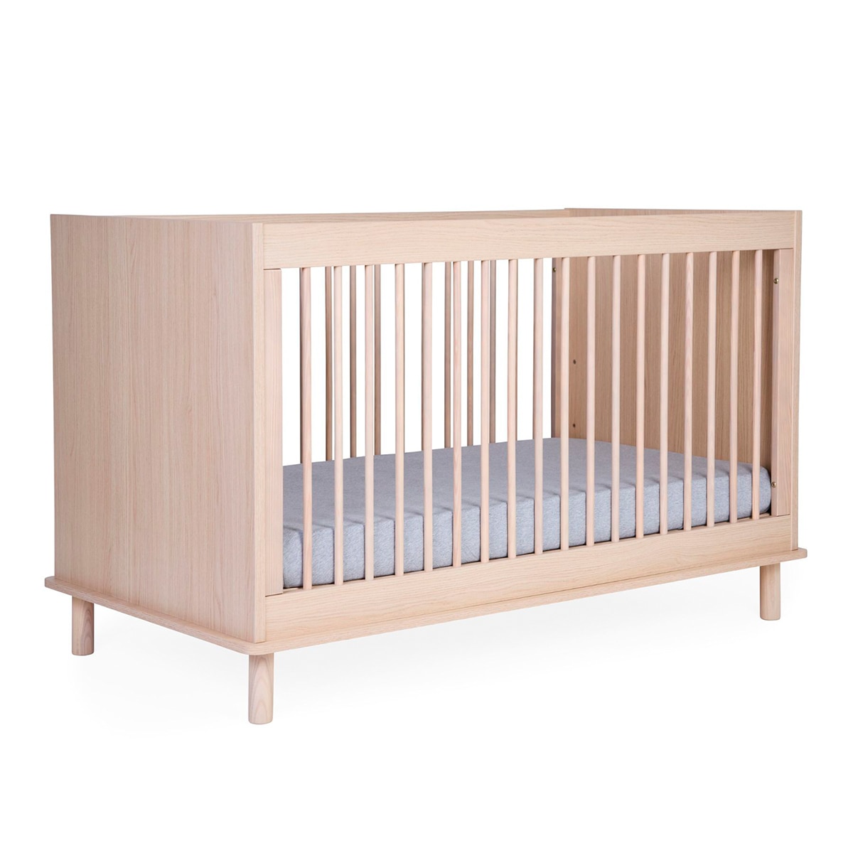 Berço Conversível em Cama Infantil Nórdico Natural-4